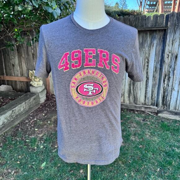 San Francisco 49ers Logo NFL Tee T-Shirts Grey Men's Size Small - Picture 1 of 8